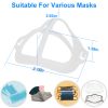 10Pcs 3D Mask Bracket Comfortable Breathing Mouth Mask Inner Support Frame Washable Reusable Mask