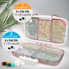 Travel Pill Organizer Moisture Proof Pill Holder Daily Medicine Organizer Box 7 Compartments with Labels